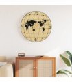 vidaXL Wall Clock Yellow and Black Ø50 cm Engineered Wood