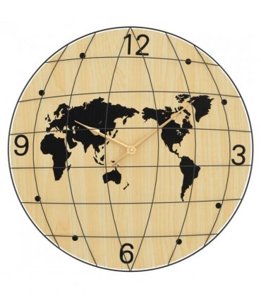 vidaXL Wall Clock Yellow and Black Ø50 cm Engineered Wood