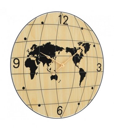 vidaXL Wall Clock Yellow and Black Ø50 cm Engineered Wood