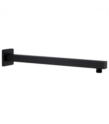 vidaXL Shower Support Arm Square Stainless Steel 201 Black 40 cm