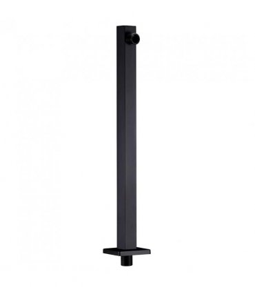 vidaXL Shower Support Arm Square Stainless Steel 201 Black 40 cm