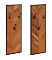 vidaXL Coat Racks 2 pcs 35x1x90 cm Solid Wood Acacia