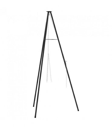 vidaXL Campfire Tripod Black 92 x 92 x 191.5 cm Steel