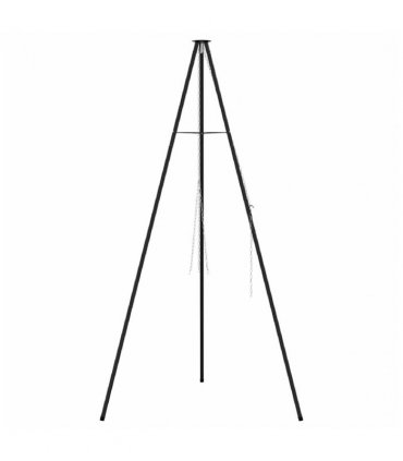 vidaXL Campfire Tripod Black 92 x 92 x 191.5 cm Steel