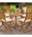 vidaXL Table Top 70x70x2.5 cm Octagonal Solid Wood Teak