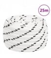 vidaXL Work Rope White 20 mm 25 m Polyester
