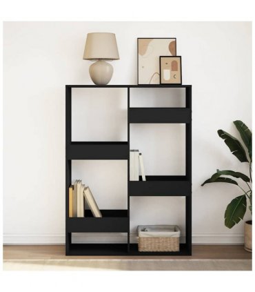vidaXL Bookcase Black 100x33x135 cm Engineered Wood
