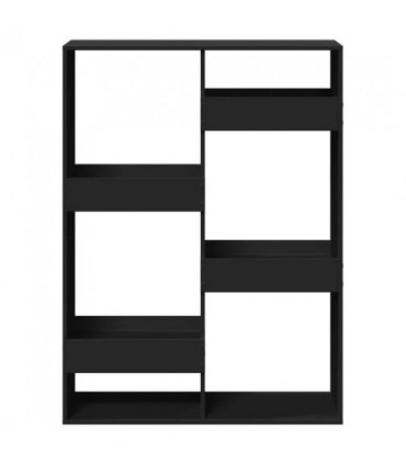 vidaXL Bookcase Black 100x33x135 cm Engineered Wood