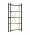 vidaXL 5-Tier Bookcase 90x30x180 cm Solid Reclaimed Wood