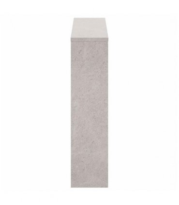 vidaXL Shoe Cabinet with Mirror 2-Layer Concrete Grey 63x17x67 cm