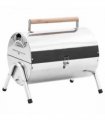 vidaXL Portable Tabletop Charcoal BBQ Grill Stainless Steel Double Grids