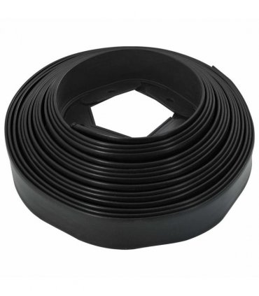 vidaXL Lawn Edgings Black 3000 x 4 x 5 cm Plastic