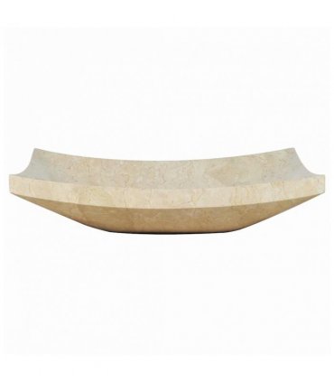 vidaXL Sink 50x35x12 cm Marble Cream