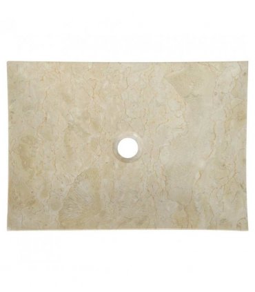 vidaXL Sink 50x35x12 cm Marble Cream
