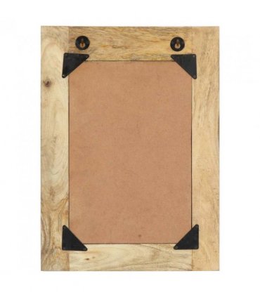 vidaXL Hand Painted Mirror 40x55 cm Solid Mango Wood