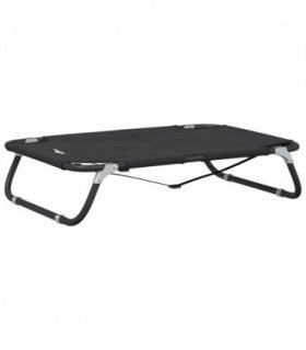 vidaXL Dog Bed Foldable Anthracite Oxford Fabric and Steel