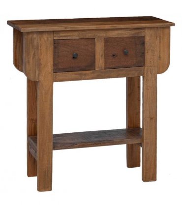 vidaXL Console Table Mixed Recycled Wood 80x35x80 cm