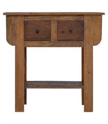 vidaXL Console Table Mixed Recycled Wood 80x35x80 cm