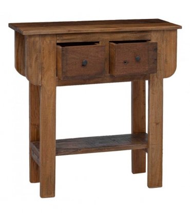 vidaXL Console Table Mixed Recycled Wood 80x35x80 cm