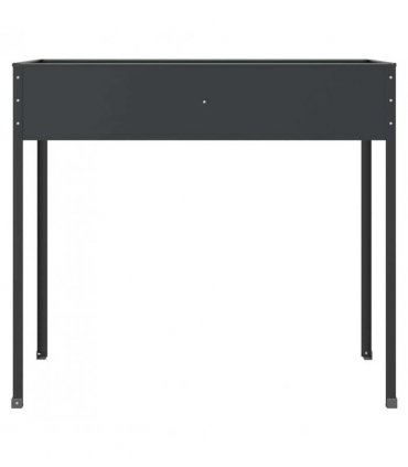 vidaXL Garden Planter Anthracite 100.5x40.5x90 cm Galvanised Steel