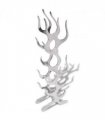 vidaXL Wine Rack Flame Shape Aluminium Silver 9 Bottles