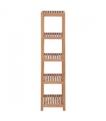 vidaXL 4-Tier Bathroom Storage Rack Solid Teak 42x42x165 cm