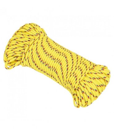 vidaXL Boat Rope Yellow 5 mm 50 m Polypropylene