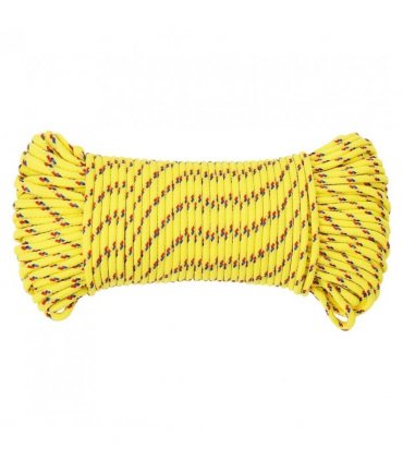 vidaXL Boat Rope Yellow 5 mm 50 m Polypropylene