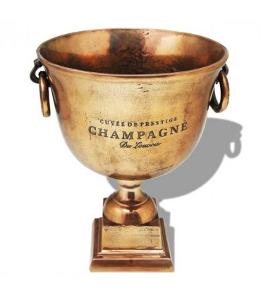 vidaXL Trophy Cup Champagne Cooler Copper Brown