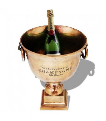vidaXL Trophy Cup Champagne Cooler Copper Brown