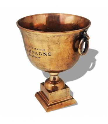 vidaXL Trophy Cup Champagne Cooler Copper Brown