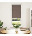 vidaXL Roller Blind Blackout Coffee 45x130 cm Fabric Width 40.7 cm Polyester