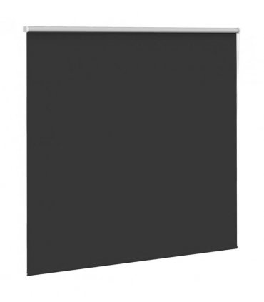 vidaXL Roller Blind Blackout Black 165x130 cm Fabric Width 161.6 cm Polyester