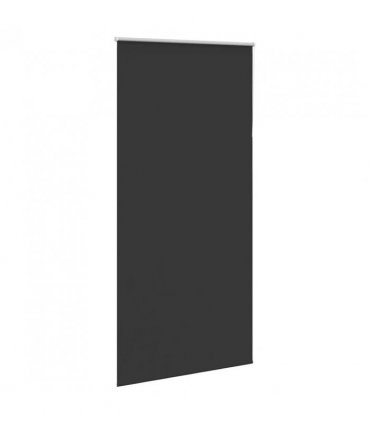 vidaXL Roller Blind Blackout Black 105x210 cm Fabric Width 100.7 cm Polyester