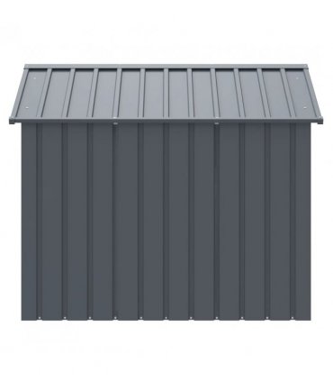 vidaXL Dog House with Roof Anthracite 117x153x123 cm Galvanised Steel