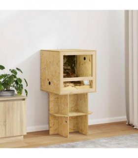 vidaXL Terrarium Brown 50 x 50 x 100 cm OSB