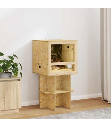 vidaXL Terrarium Brown 50 x 50 x 100 cm OSB