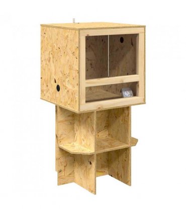 vidaXL Terrarium Brown 50 x 50 x 100 cm OSB