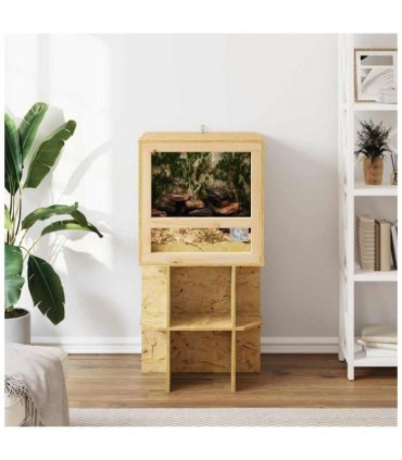 vidaXL Terrarium Brown 50 x 50 x 100 cm OSB