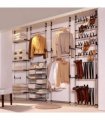 vidaXL Telescopic Boot Rack with Rods Aluminium