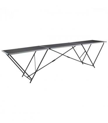 vidaXL Folding Pasting Table MDF and Aluminium 300x60x78 cm