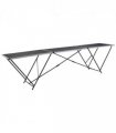 vidaXL Folding Pasting Table MDF and Aluminium 300x60x78 cm