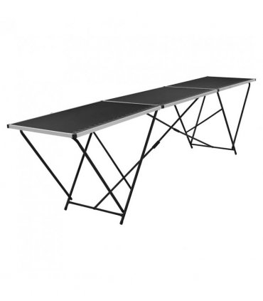 vidaXL Folding Pasting Table MDF and Aluminium 300x60x78 cm