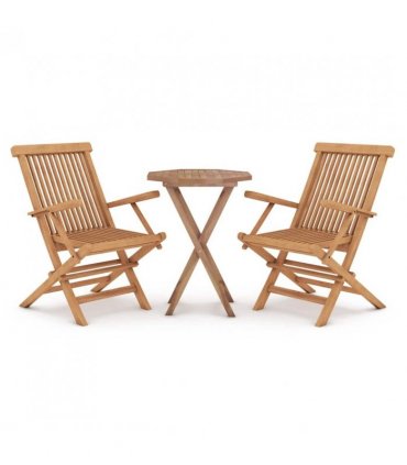 vidaXL Garden Dining Set | Natural Teak