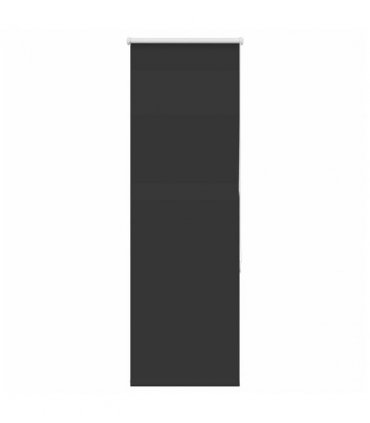vidaXL Roller Blind Blackout Black 60x150 cm Fabric Width 55.7 cm Polyester