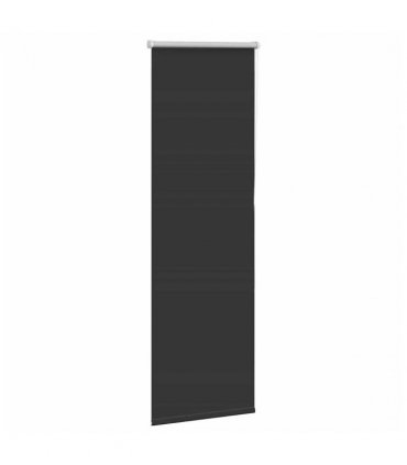 vidaXL Roller Blind Blackout Black 60x150 cm Fabric Width 55.7 cm Polyester
