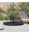 vidaXL Umbrella Base Fan-shaped 4 pcs Black