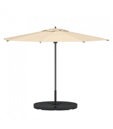 vidaXL Umbrella Base Fan-shaped 4 pcs Black