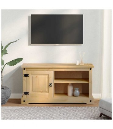 vidaXL TV Cabinet Corona 100x40x52 cm Solid Wood Pine