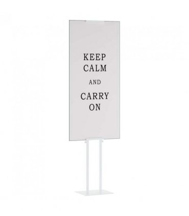 vidaXL Trade Show Displays 2 pcs White 30 x 23.5 x 210 cm Steel
